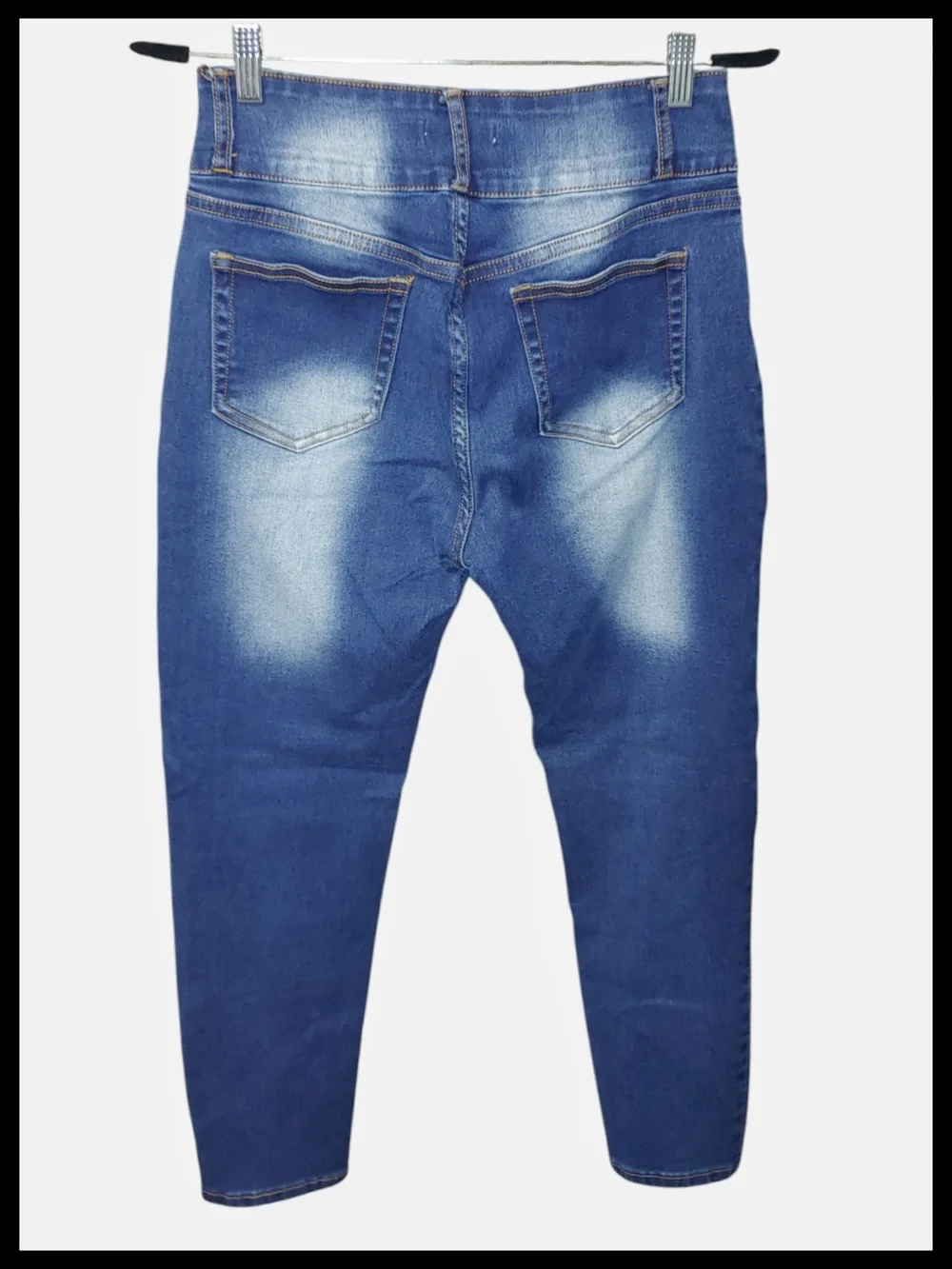 High-Rise Blue Women's Jeans - Picture 2 of 6